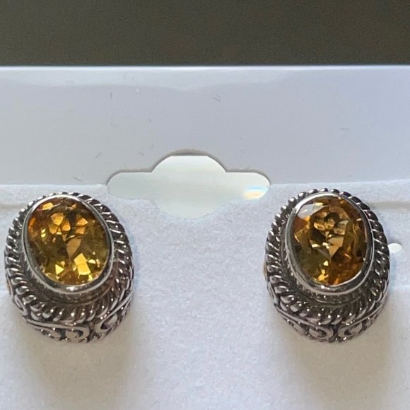 BALI DESIGNS by ROBERT MANSE Jewelry - BALI Designs ROBERT MANSE Madeira CITRINE Earrings